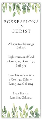 Possessions in Christ